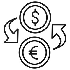 Forex Outline Icon