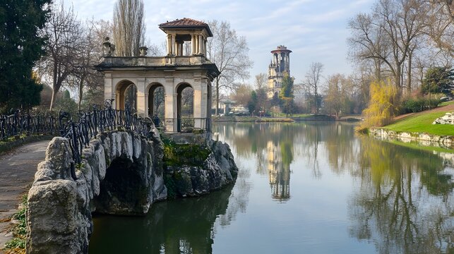 The peaceful and serene Parco delle Cave, a large park in Milan with lakes, trails, and natural beauty