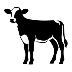 Silhouette of a cow
