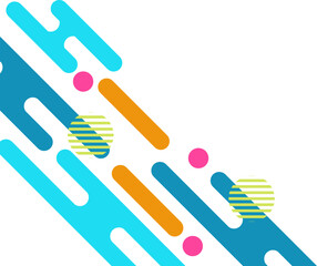 Colorful Geometric Rounded Corner