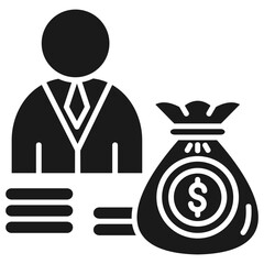 Investor Glyph Icon