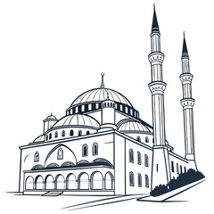 muslim mosque icon collection