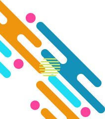 Colorful Geometric Rounded Corner