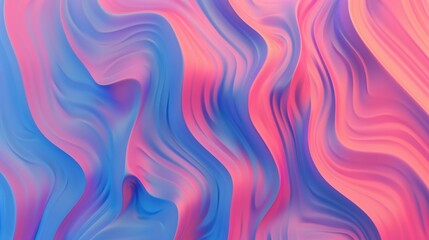 Obraz premium Colorful abstract waves create a mesmerizing flow of pink and blue hues in a dynamic visual display