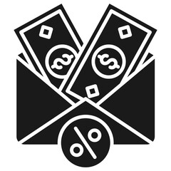 Payroll Glyph Icon