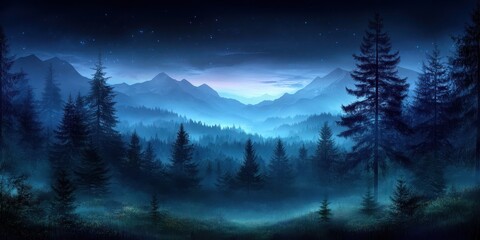 Alps landscape banner