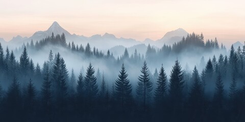 Obraz premium Alps landscape banner