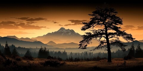 Obraz premium Alps landscape banner