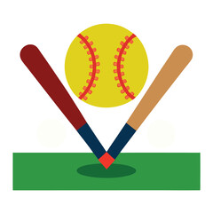 baseball element vector set