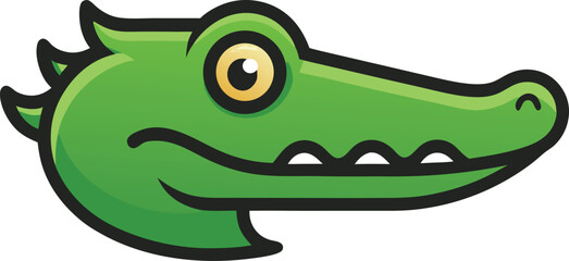 Obraz premium Alligator head mascot logo