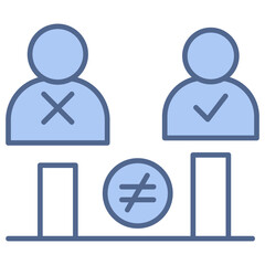 Inequity Blue Icon