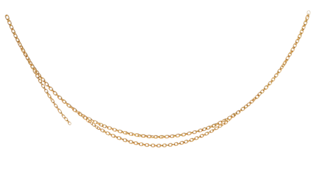 Elegant gold chain necklace featuring multiple layers and intricate links, perfect for adding touch of sophistication to any outfit. This versatile accessory can enhance both casual and formal