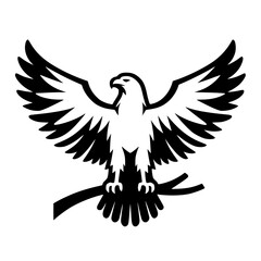 Eagle silhouette vector design
