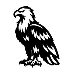 Eagle silhouette vector design