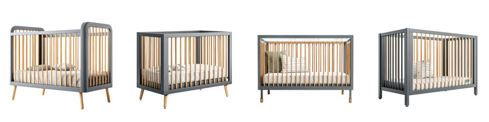 Modern Wooden Cribs for Nursery Room Decor