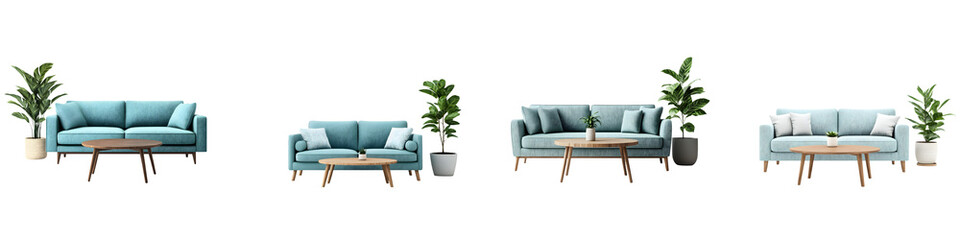 Fototapeta premium Modern living room furniture design