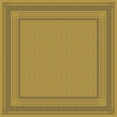 Fototapeta premium Elegant Square Scarf with Geometric Islamic Design
