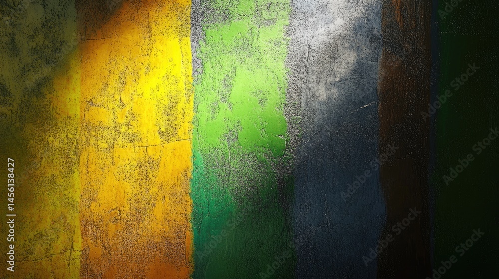 Poster Grainy multicolor fade with noise distortion and soft blend of vivid tones