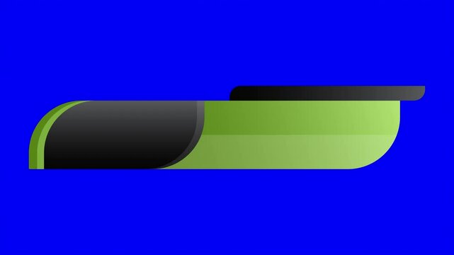 Lower third banner animation. Lower third bar template for breaking news, television, video and media channels. Interface template. 4K animation