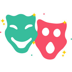 Comedy Mask Element 