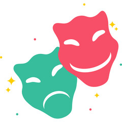 Comedy Mask Element 