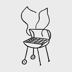 BBQ party vector illustration. Perfect for invitation, poster, social media.