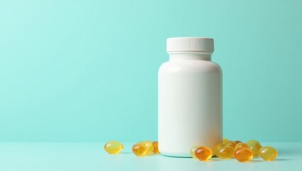 Stress Relief Supplements. Pcos supplement NMN Eating for mental health Adhd Perimenopause Postnatal vitamins Wholier Epycure The Nue Co. Capsule White medicine bottle with yellow capsules