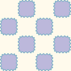 Geometric seamless pattern of abstract frames. Vector illustration.