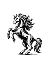 horse silhouette vector