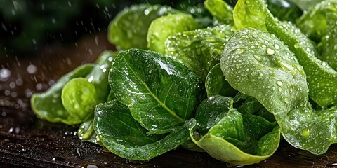 Caesar salad food banner