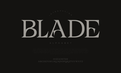 Bold and sharp serif typeface with a classic and masculine design style, suitable for headlines and editorial projects