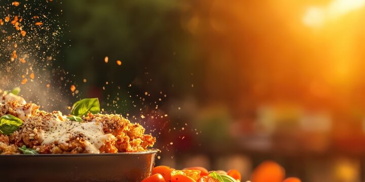 Chicken parm food banner