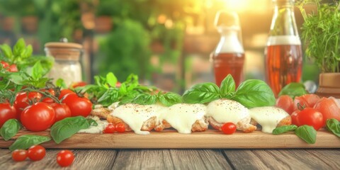 Chicken parm food banner