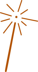 Magic wand that spark, fantasy magic wand with sparkles