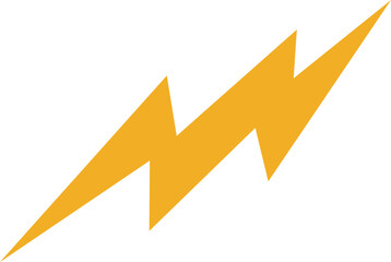 Lightning bolt icon, power energy concept