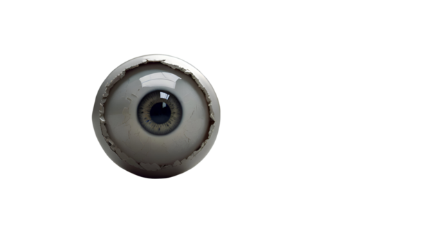 Eye wheel isolated on white background 