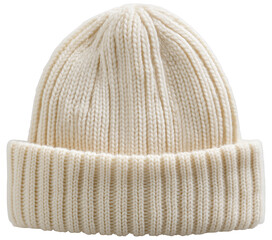 knitted cap isolated on white background