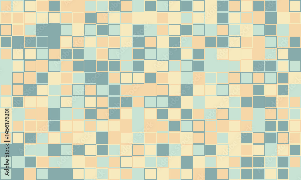 Poster abstract pastel square mosaic pattern. perfect for website backgrounds, presentations, or textile de