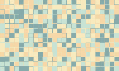 Abstract pastel square mosaic pattern.  Perfect for website backgrounds, presentations, or textile designs.  Subtle texture creates a calming, modern aesthetic.  Versatile and visually appealing.