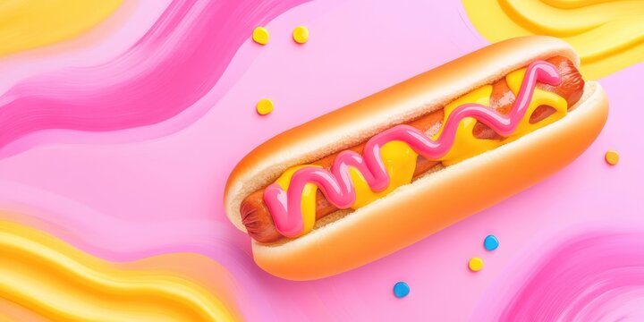 Corn dog food banner