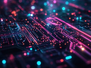 Obraz premium Abstract circuit board