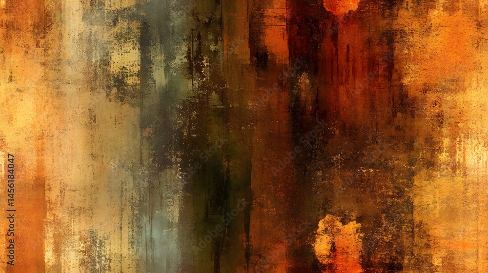 Poster abstract vertical stripe pattern featuring layered colors.