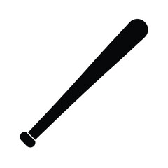 baseball bat icon silhouette vector illustration