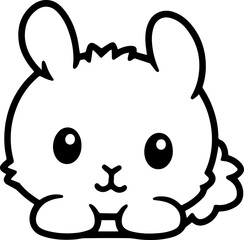my bunny face vector 