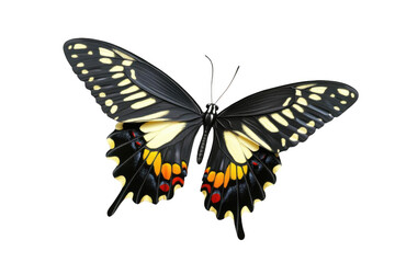 See A Black Butterfly Fly, and show of its Beauty and Grace Nature