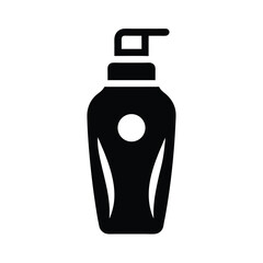 shampoo object icon silhouette vector illustration