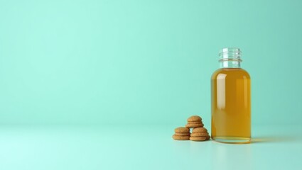 Thca. Cbd drinks Royal honey Fermented vitamins Bacteria Keto gummies skincare Wholier Trip Wyld TurtleTree Amber glass bottle with oil and stones, spa wellness