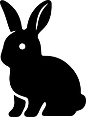 cute bunny face icon 