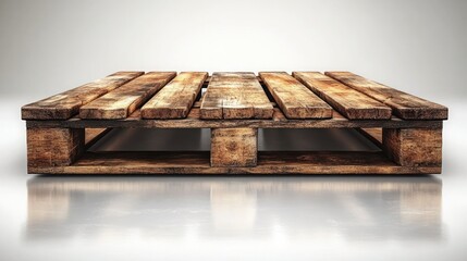 Used wooden pallet, top view (1)