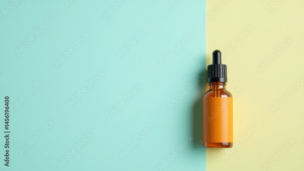 Poster thcv. isolation of abandonment.. isolated background, copyspace.. deserted bottle and dropper convey